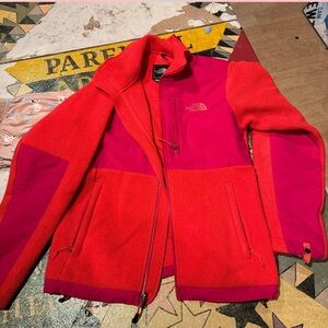 The North Face red/orange Fleece Jacket